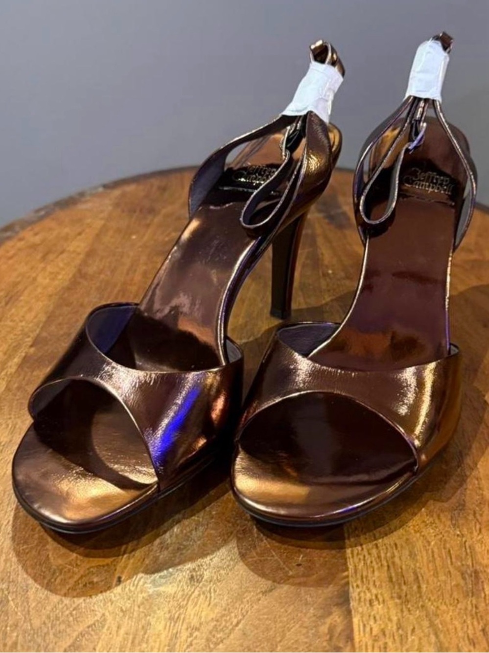 Jeffery Campbell BAR-HOP in Metallic Brown High Heel. Brand new never worn.